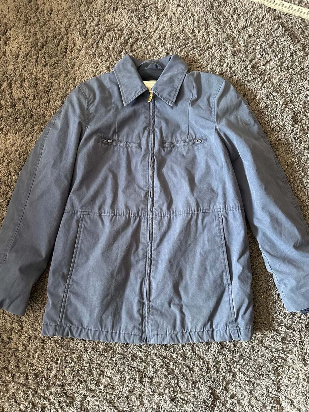 Vintage US Navy USN Utility Jacket Woman's Blue Zip Front